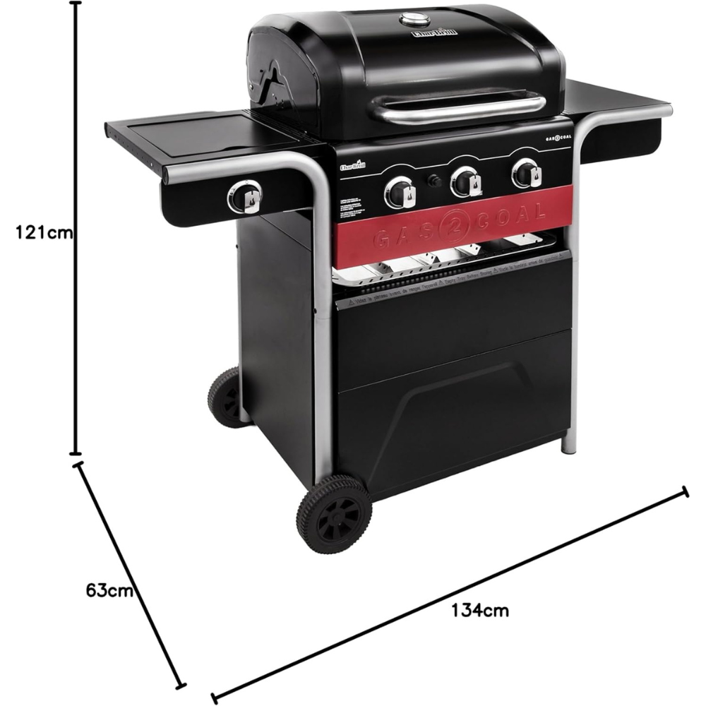 Char-Broil Gas2Coal 330 Hybrid-Grill (Gas & Holzkohle)